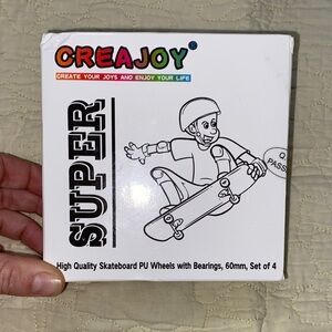 Super Skateboard Wheels - White